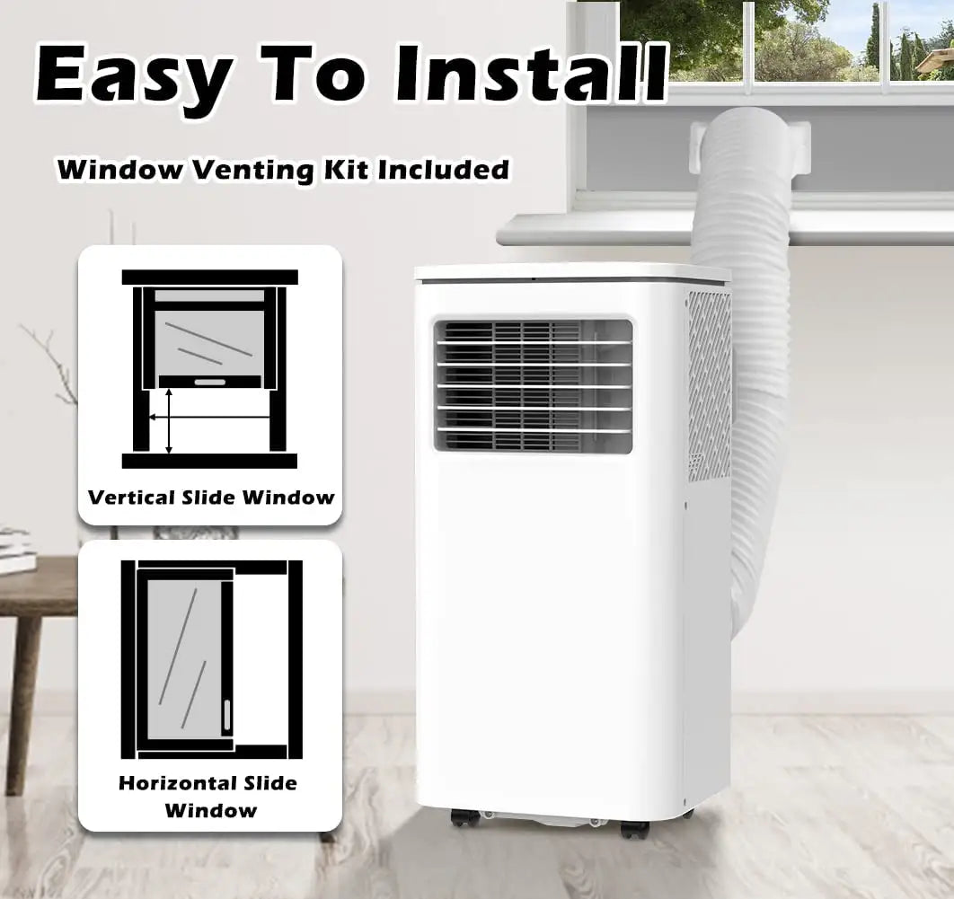 KONWIN NPL-06CX1E High Power Workshop 10000 BTU AC Unit Portable Air Conditioner with Dehumidifier and Fan