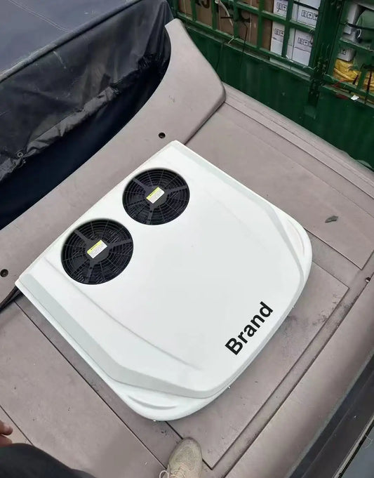 Dual Fan 12V Electric Air Conditioner for RV Truck Car 24V Parking Cooler Double Rotor Compressor12Volt AC Parking Conditioning