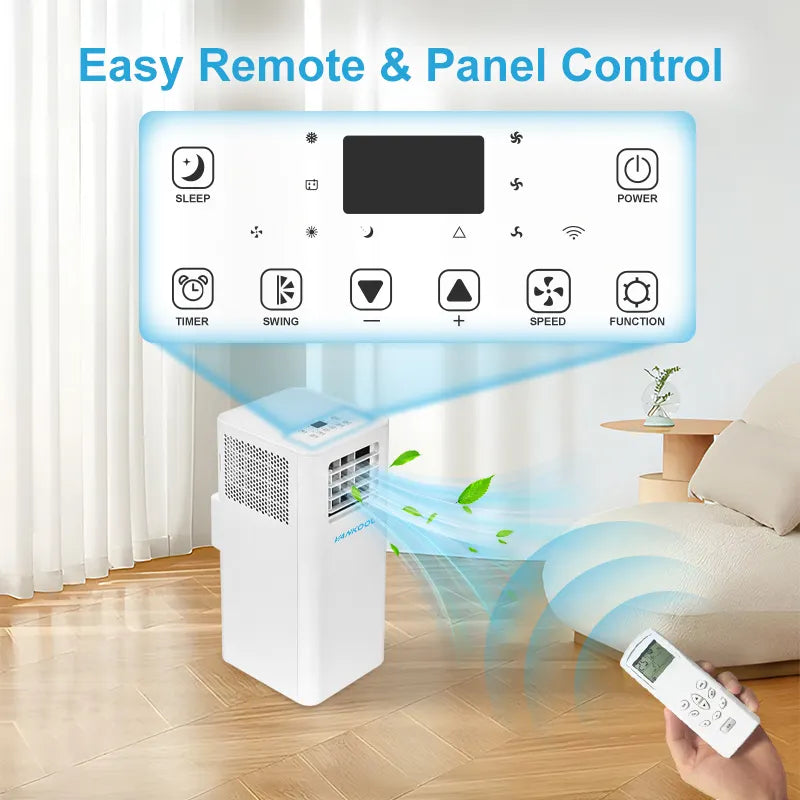 5000-12000btu Portable Fan air Conditioner Moving Portable Household Home Ac air Conditioner Portable Smart Home Ac System