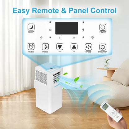 5000-12000btu Portable Fan air Conditioner Moving Portable Household Home Ac air Conditioner Portable Smart Home Ac System